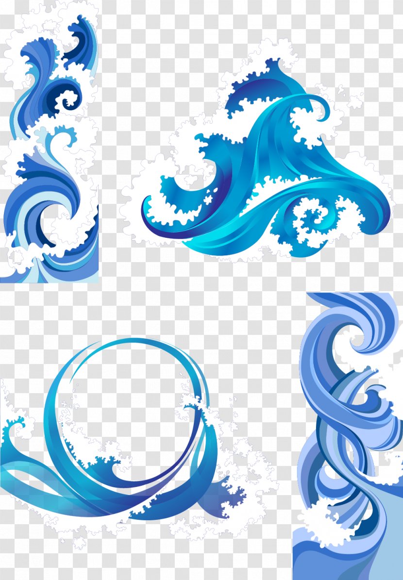 Wind Wave Clip Art - Text - Vector Waves Transparent PNG