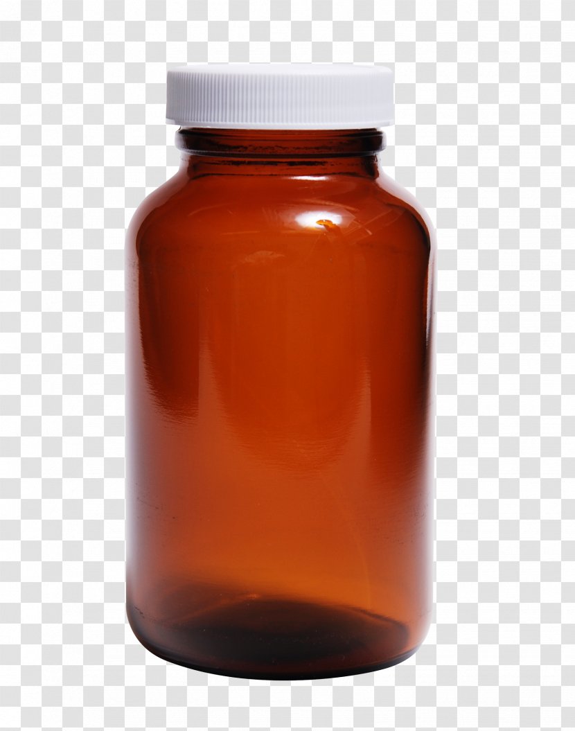 Glass Bottle - Brown Transparent PNG