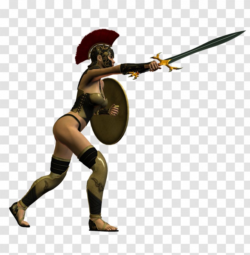 Women In Ancient Sparta Warrior Spartan Army Woman - Cartoon - The Ultimate Transparent PNG