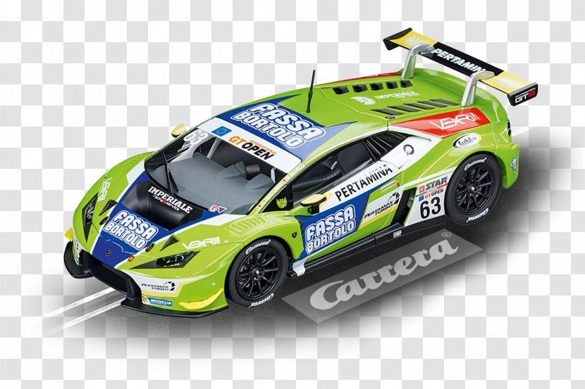 Carrera Lamborghini Huracan GT3 Sports Car - Slot Transparent PNG