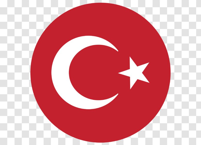 Red Circle Logo Symbol Crescent - Flag Transparent PNG
