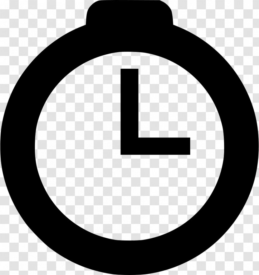 Watch Icon - Black And White - Stopwatch Transparent PNG