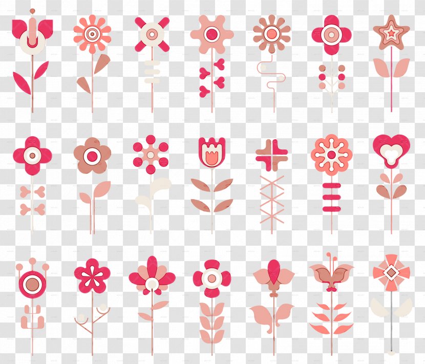 Pink Pattern Line Pedicel Magenta - Visual Arts Transparent PNG
