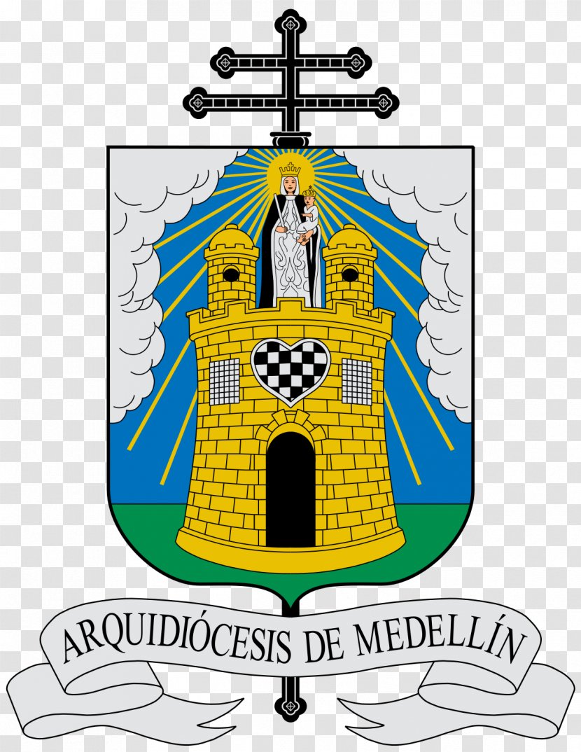 Iglesia De San Benito Bishop Aartsbisdom Coat Of Arms Diocese - Recreation - Medellin Transparent PNG