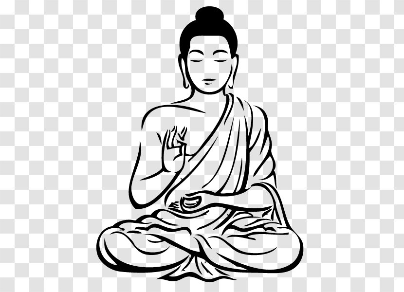 Buddhism Drawing Religion Wall Decal Sketch - Heart Transparent PNG