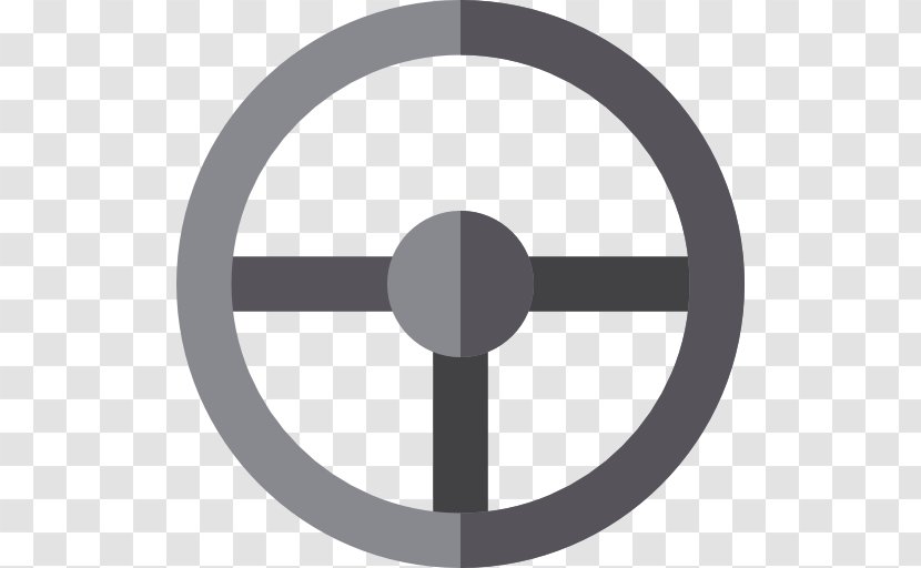 Circle Angle - Black And White - Steering Wheel Transparent PNG