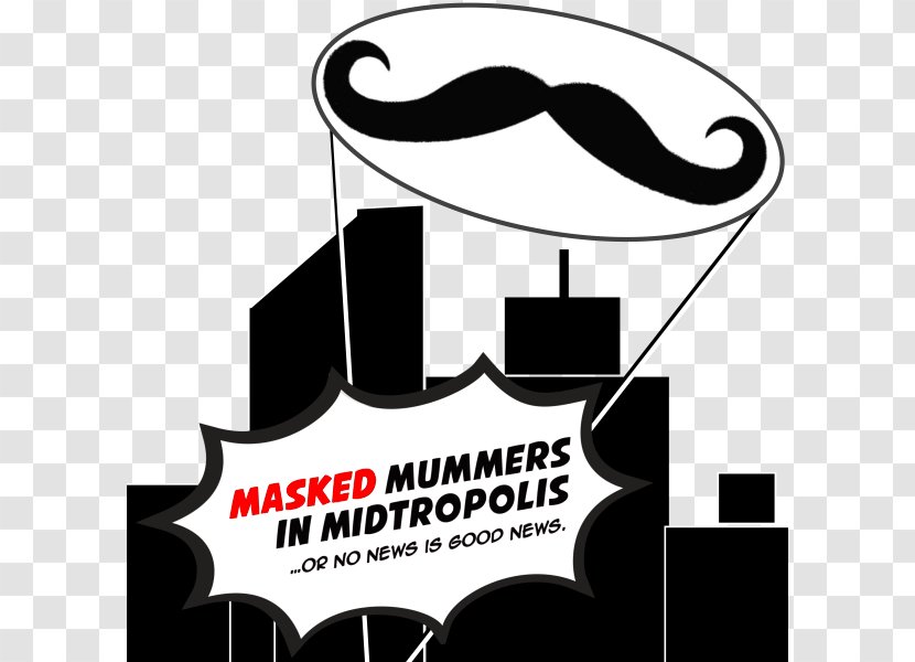 Moustache Logo Human Behavior Font - Black And White - Summer Night Transparent PNG