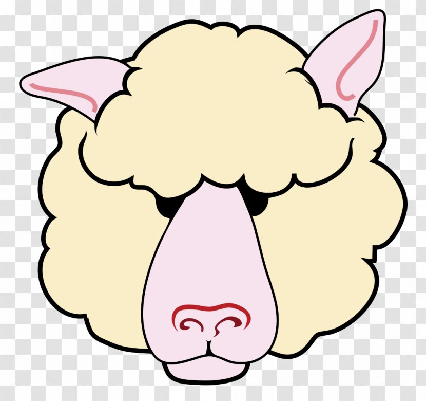 Clip Art Drawing Sheep Image Openclipart - Snout Transparent PNG