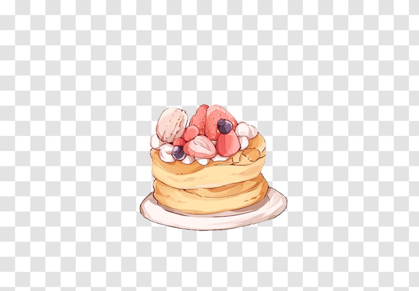 Strawberry Cream Cake Milk Torte - Aedmaasikas - Cute Transparent PNG