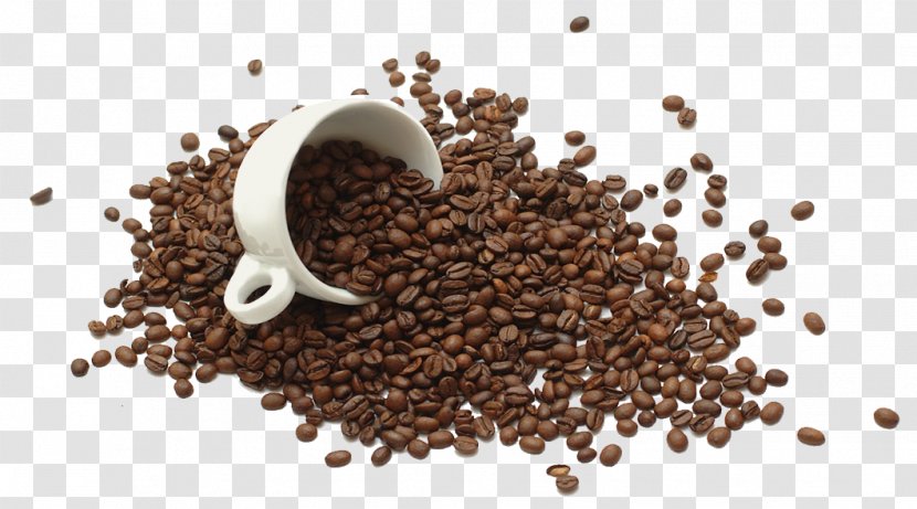 Coffee Milk Cafe Instant - Cup - Pouring Beans Transparent PNG