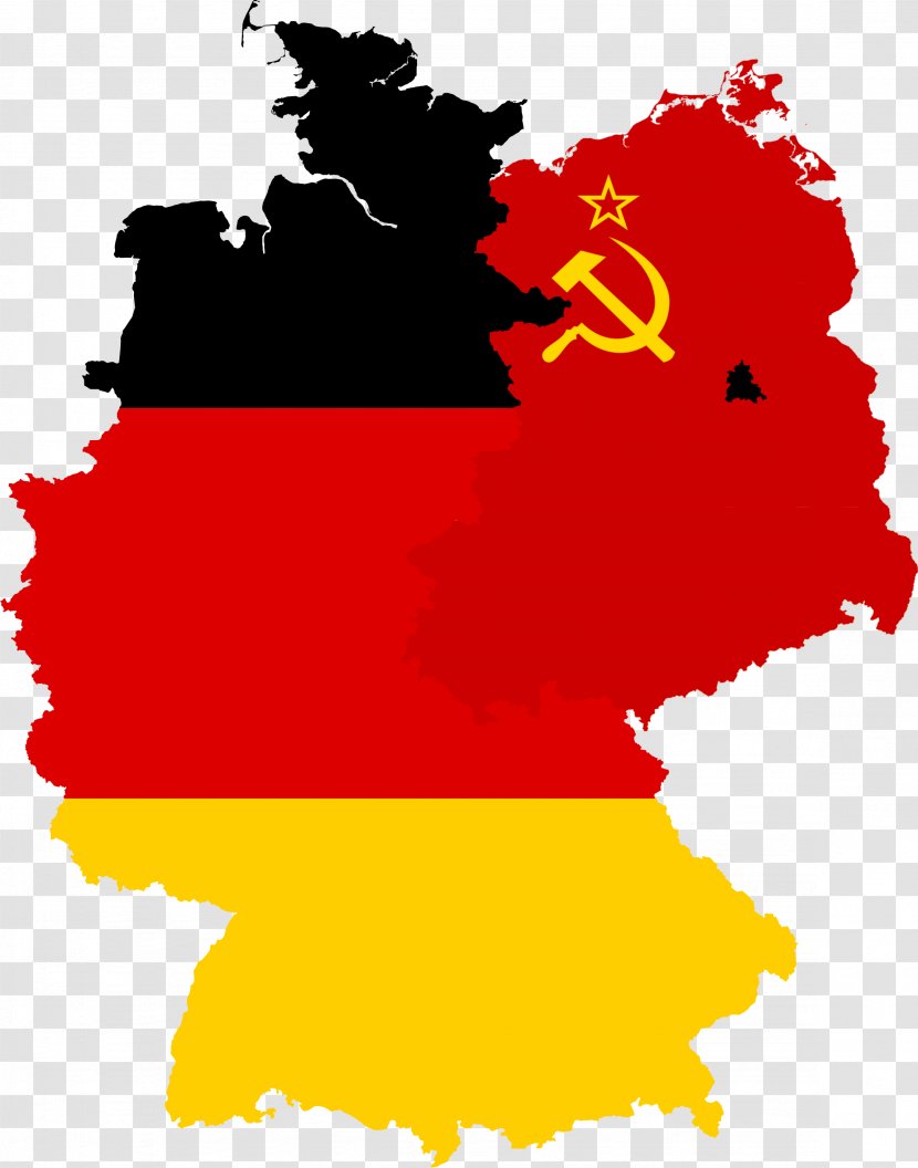 Flag Of Germany West East - Tree Transparent PNG