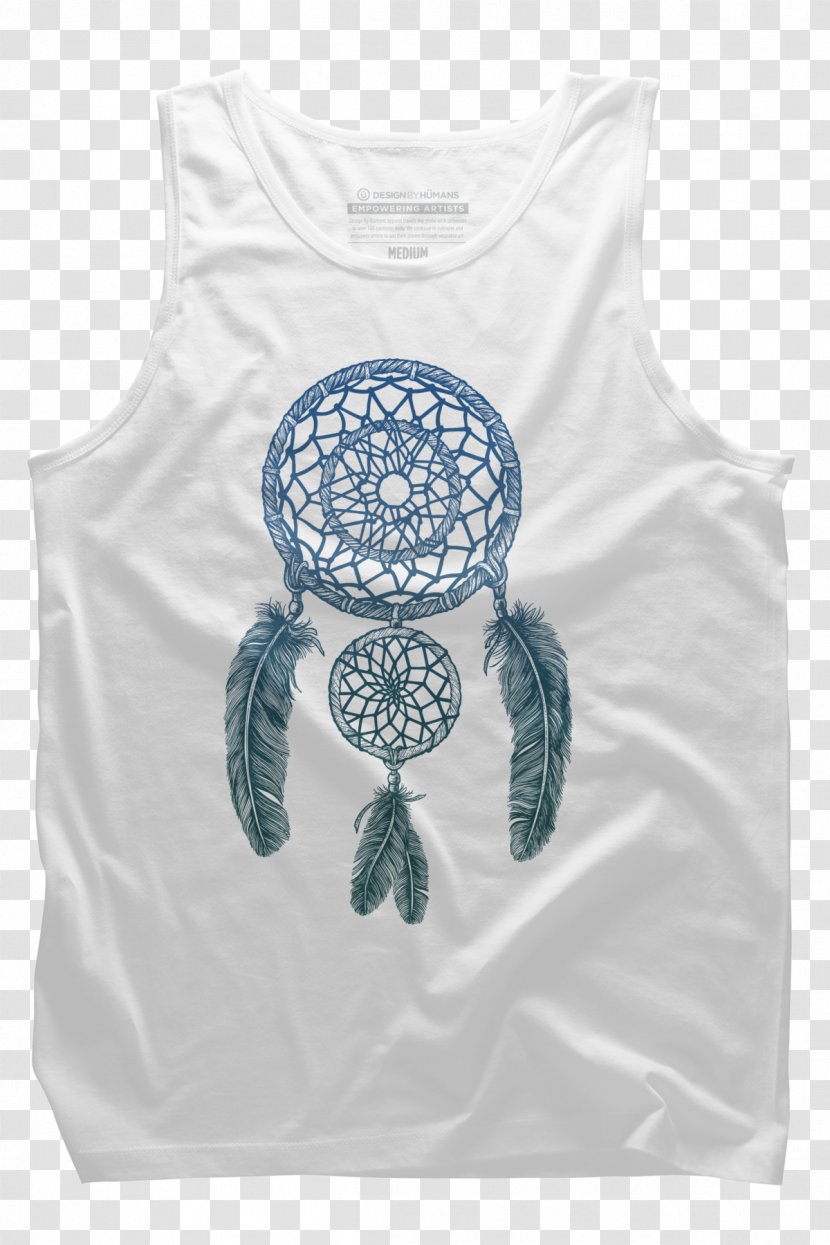 T-shirt Dreamcatcher Art - Turquoise Transparent PNG