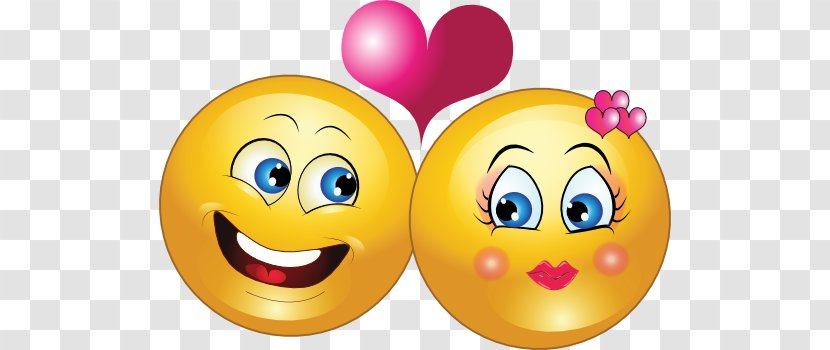 Smiley Emoticon Couple Clip Art - Love - Lovely Cliparts Transparent PNG