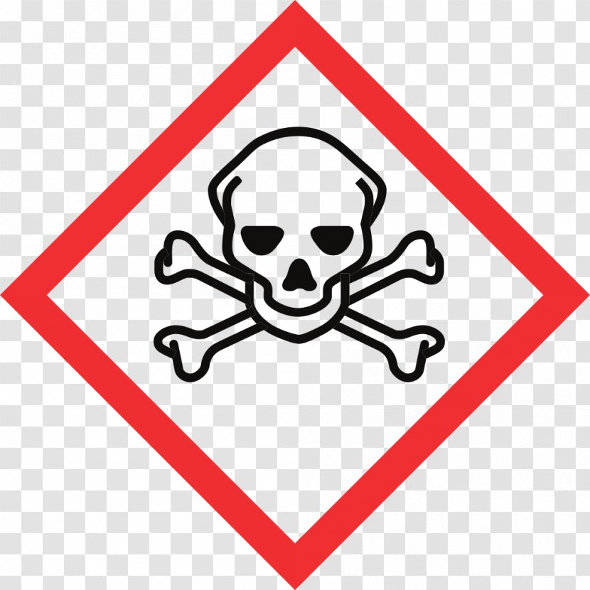GHS Hazard Pictograms Skull And Crossbones Chemical Substance Globally Harmonized System Of Classification Labelling Chemicals - Brand - Symbol Transparent PNG