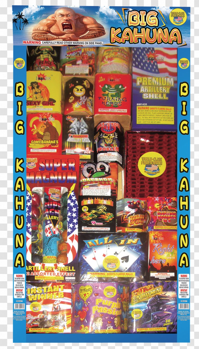 Fireworks Outlet Great Wolf Lodge Pocono Mountains Big Kahuna's Party Mortar - Kahuna Transparent PNG
