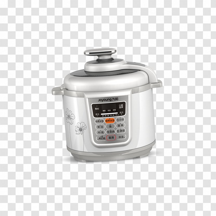 Rice Cooker Pressure Cooking Home Appliance Joyoung - Gree Electric - White Shape Transparent PNG