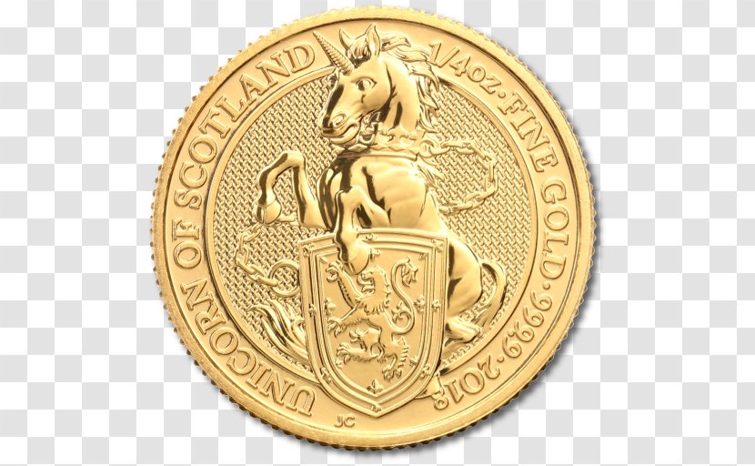 Perth Mint Gold Coin The Queen's Beasts Transparent PNG