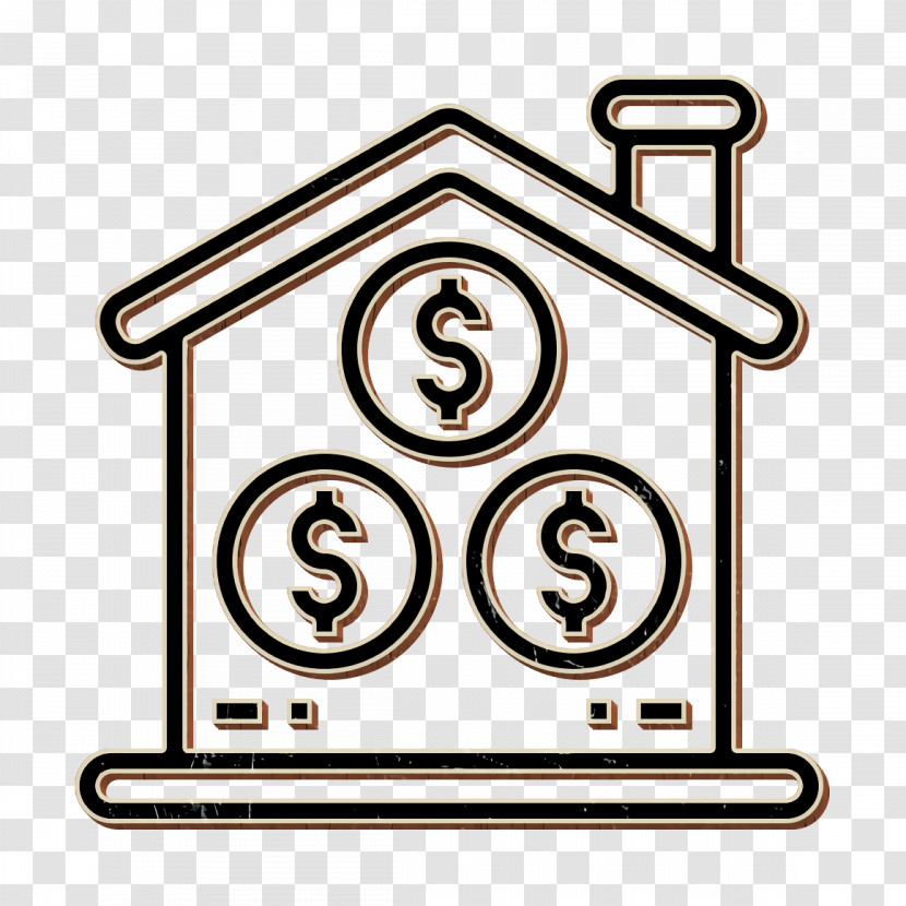 Home Icon Rent Icon Coin Icon Transparent PNG