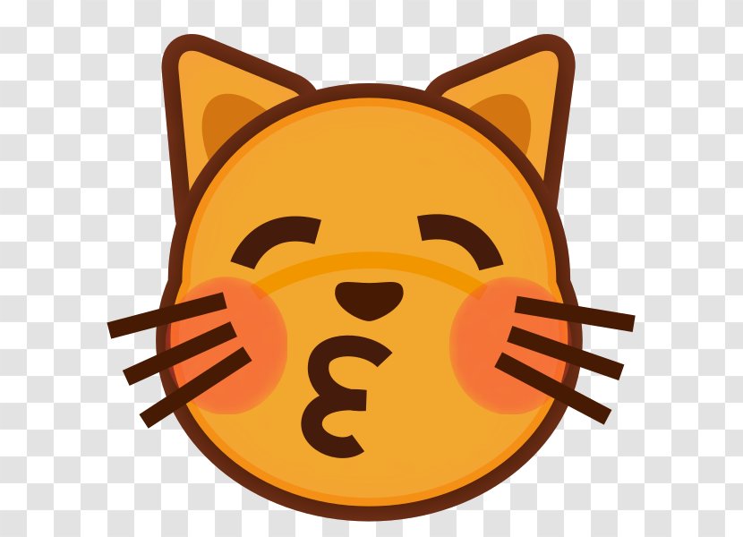Cat Kitten Felidae Emoji Face - Pusheen - Closed Eyes Transparent PNG