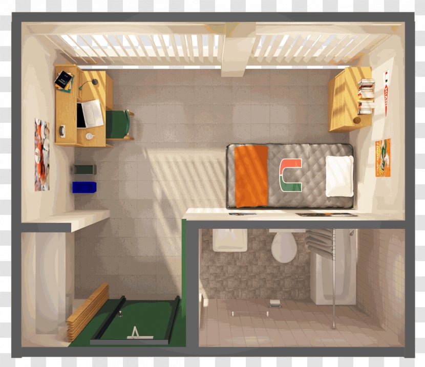 Dormitory Room House University Of Miami Loft - Home Transparent PNG
