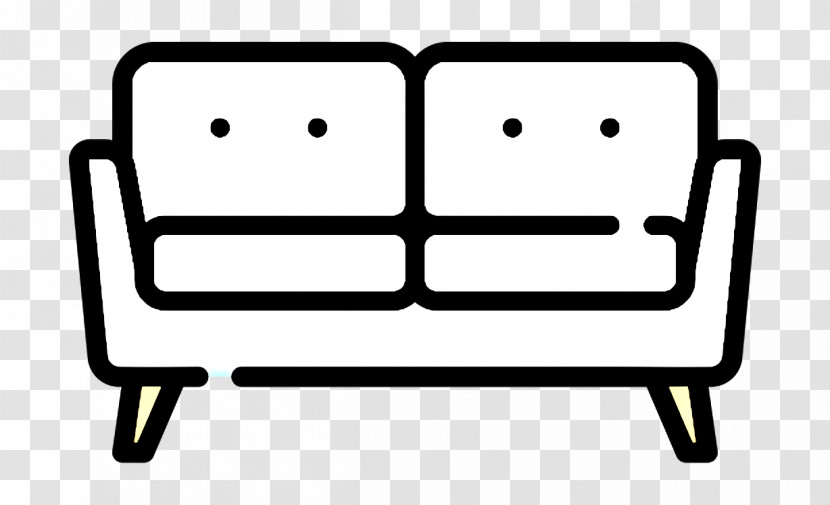 Sofa Icon Home And Living Icon Transparent PNG
