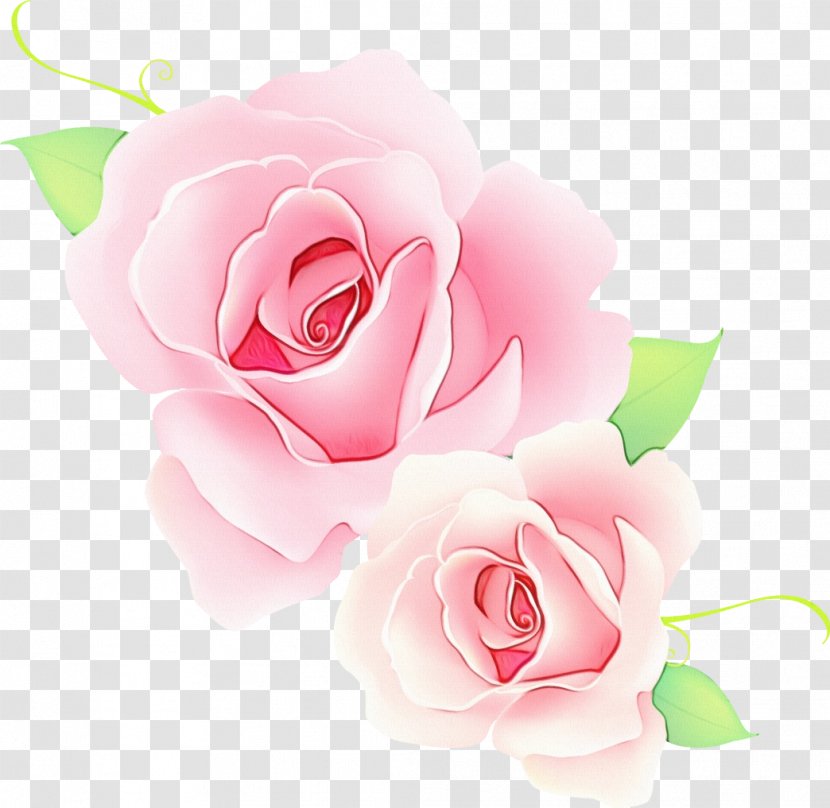 Blue Watercolor Flowers - Rose Family - Artificial Flower Bouquet Transparent PNG