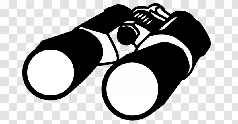 Black And White Clip Art - Photography - Binoculars Transparent PNG