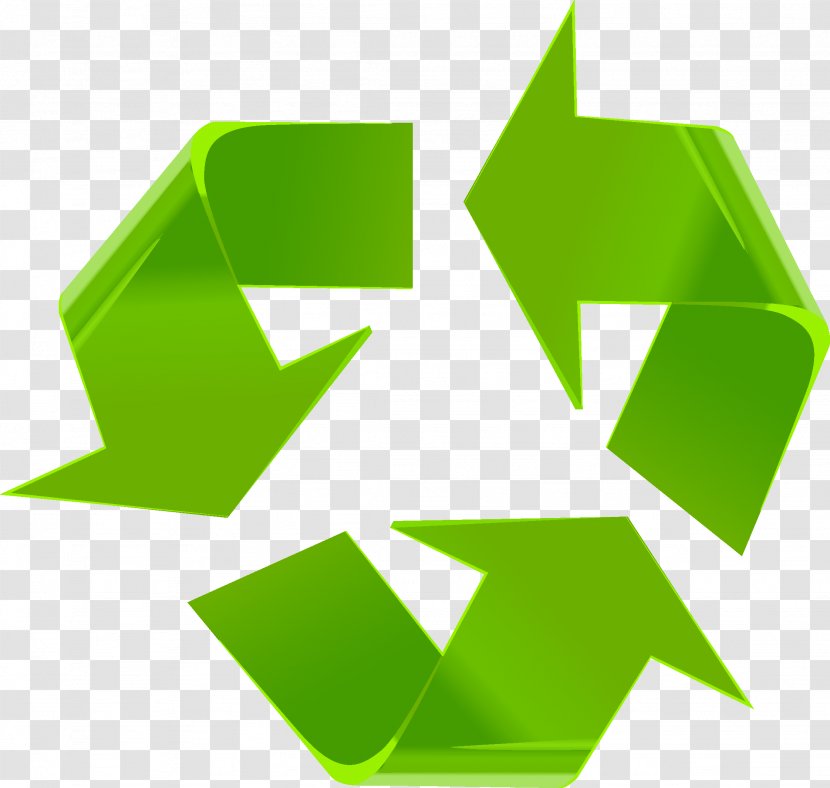Arrow Euclidean Vector Clip Art - Green Recyclable Sign Transparent PNG