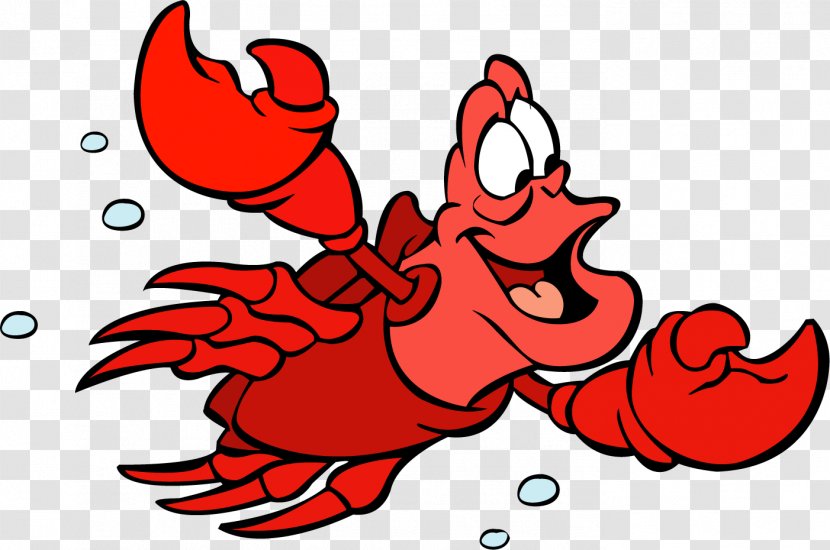 Sebastian Ariel Disney Princess Polochon Clip Art - Flower - Lobster Transparent PNG