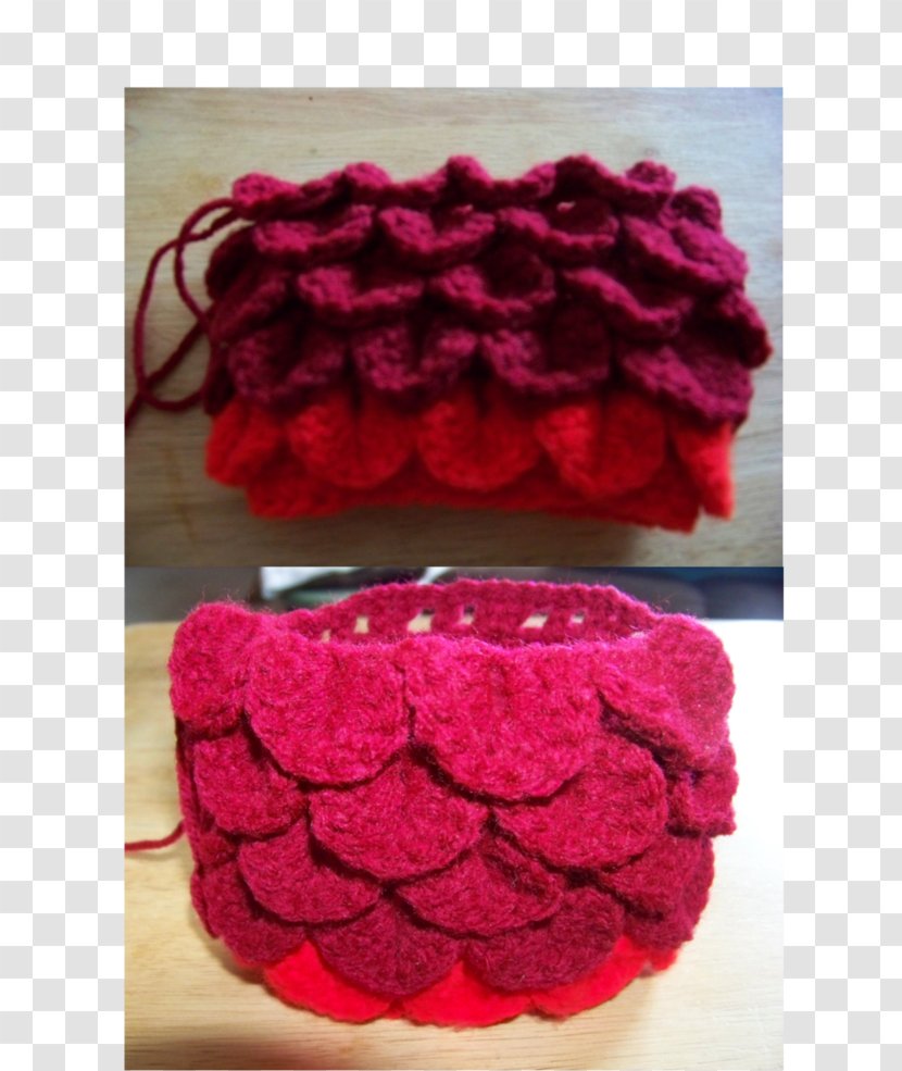 Garden Roses Crochet Wool Petal Magenta - Rose Transparent PNG