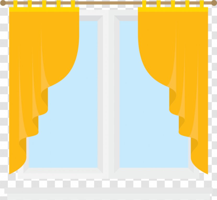 Graphic Design Brand Curtain Yellow - Orange - French Window Transparent PNG