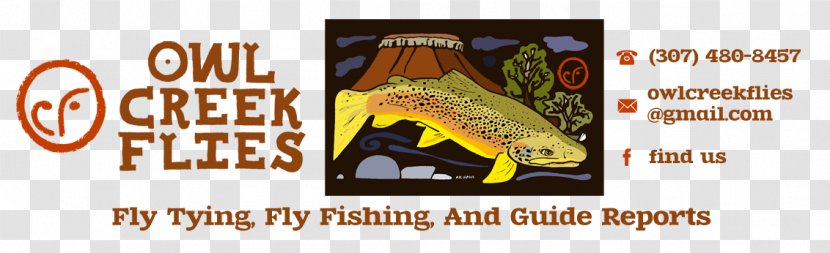 Owl Creek Flies Boysen Reservoir Bighorn River Fly Fishing - Banner Transparent PNG