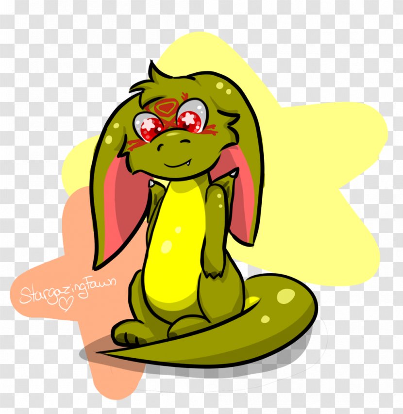 Frog Reptile Character Clip Art - Yellow Transparent PNG