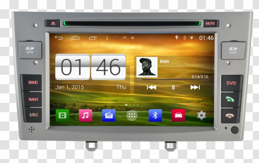 BMW 3 Series Car GPS Navigation Systems X3 - Vehicle Audio - Peugeot 408 Transparent PNG