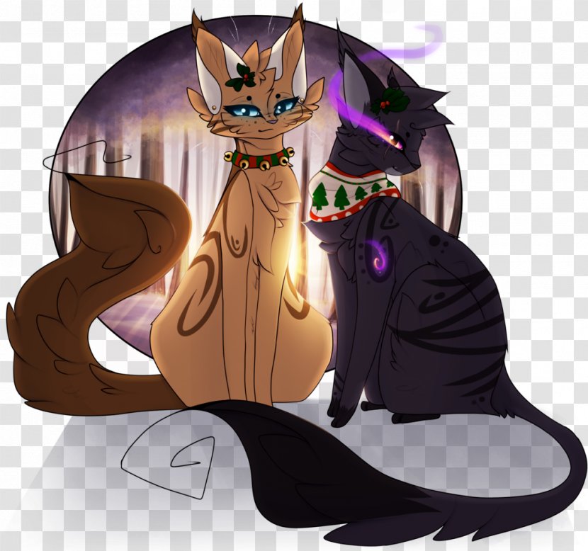 Cat Legendary Creature Cartoon Tail Supernatural - Flower Transparent PNG
