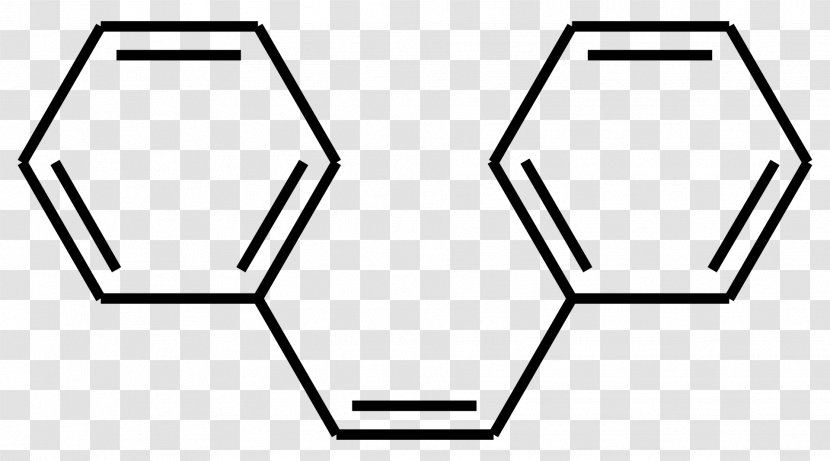 (Z)-Stilbene (E)-Stilbene Cis–trans Isomerism Structure - Silhouette - Estilbene Transparent PNG