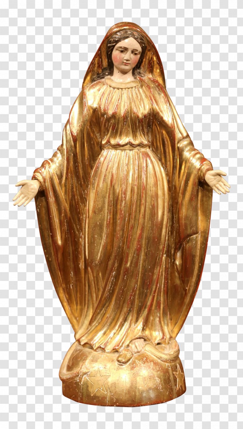 Statue Figurine Bust Sculpture Polychrome - Classical - Virgin Mary Transparent PNG