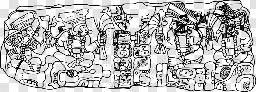Maya Civilization Mural Drawing Clip Art - Line Transparent PNG
