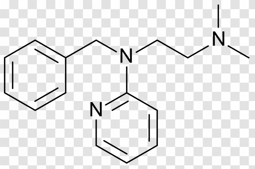 Tripelennamine Chemistry Pharmaceutical Drug Alkaloid - Triangle - Dimethylamine Transparent PNG
