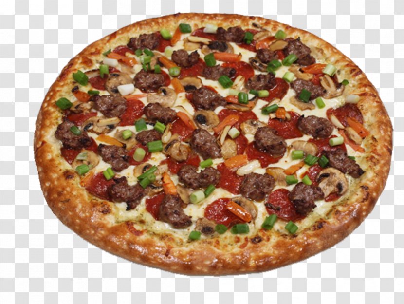 California-style Pizza Sicilian Take-out Italian Cuisine - Takeout Transparent PNG