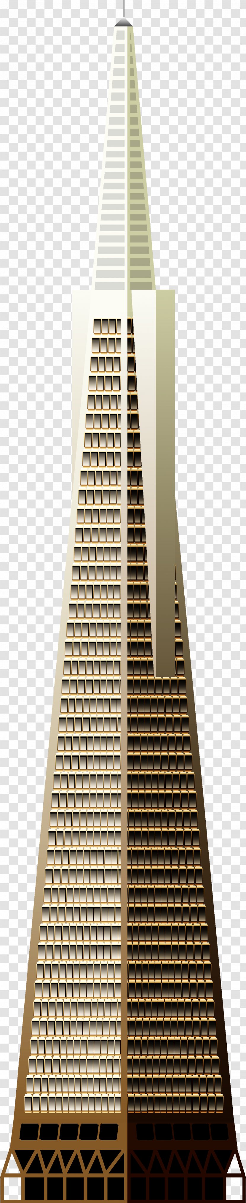 Transamerica Pyramid Coit Tower Building Skyscraper Drawing - Landmark Transparent PNG