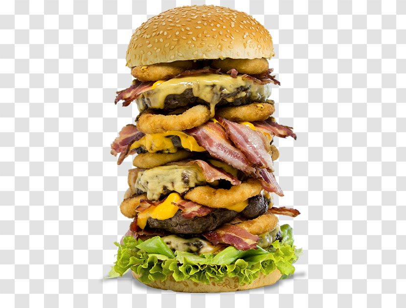 Hamburger Cheeseburger Fast Food Breakfast Sandwich Veggie Burger - Fried - Burguer Transparent PNG