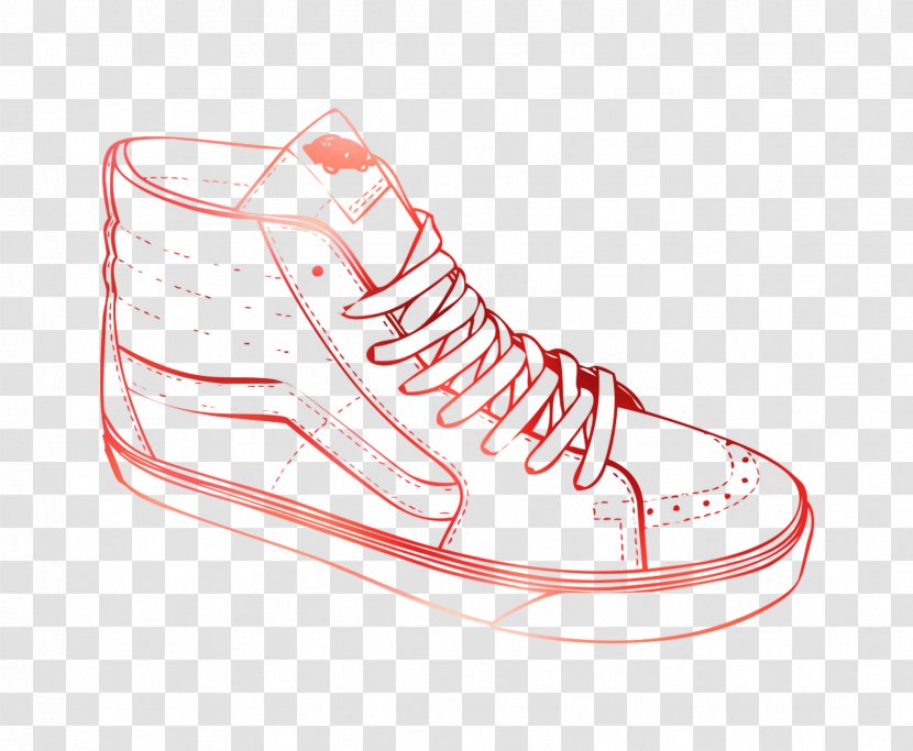 Vans Sk8 Shoe Drawing Sneakers - White - Wrestling Transparent PNG
