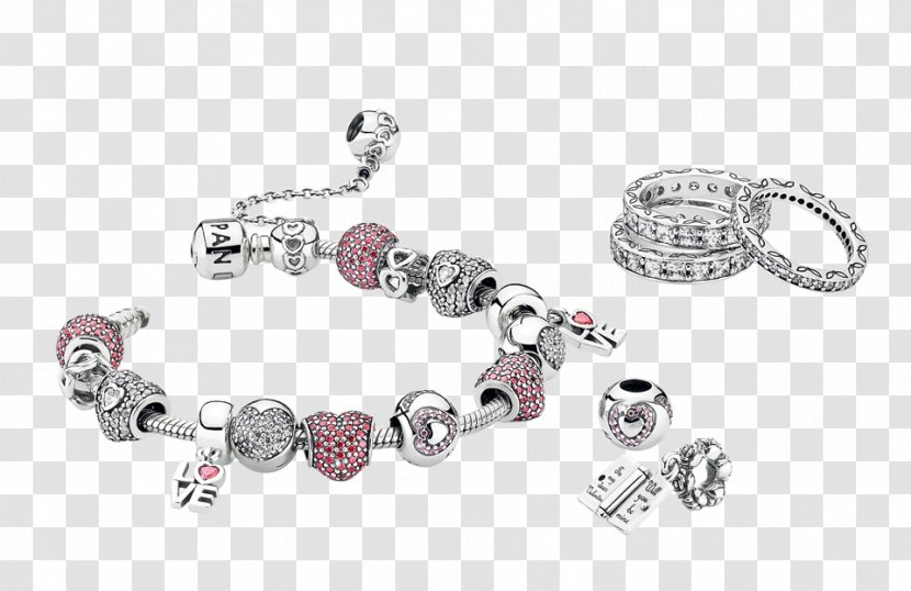 Pandora Earring Valentine's Day Charm Bracelet Jewellery - Ring Transparent PNG