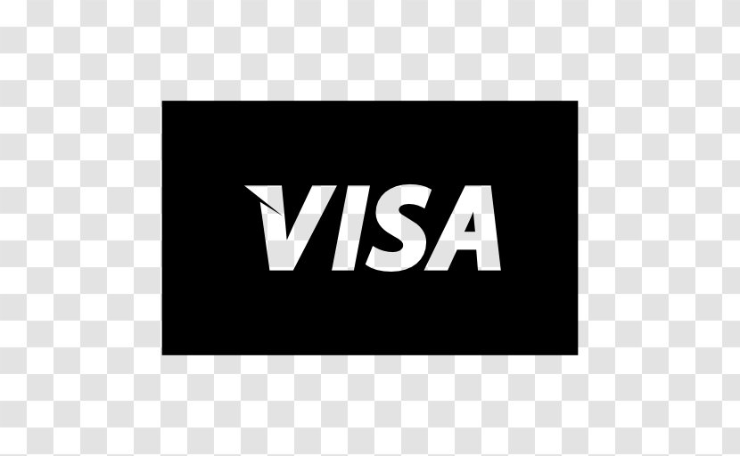 Logo Visa Credit Card - Black And White Transparent PNG