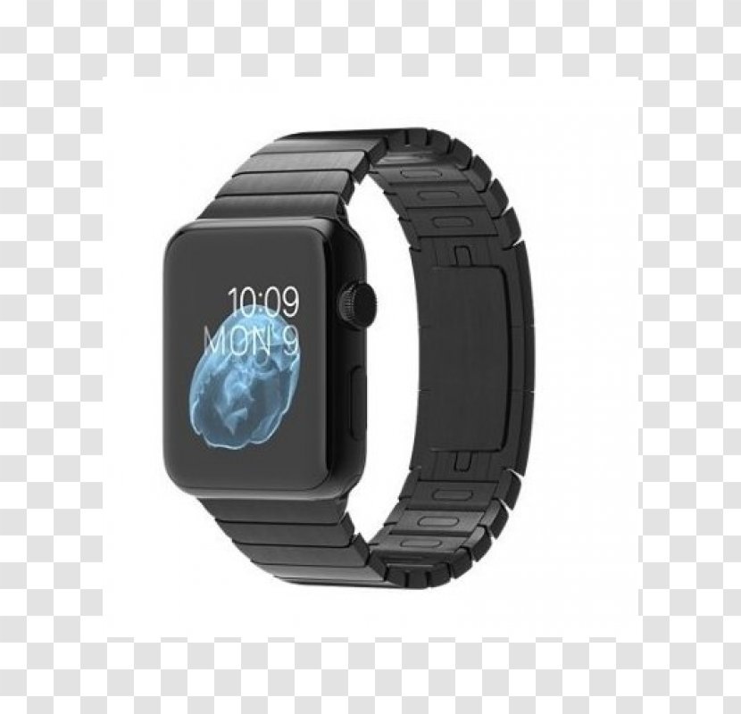 Apple Watch Series 3 1 2 38mm Space Black Case With Stainless Steel Link Bracelet - Accessory - Iwatch Torch Transparent PNG