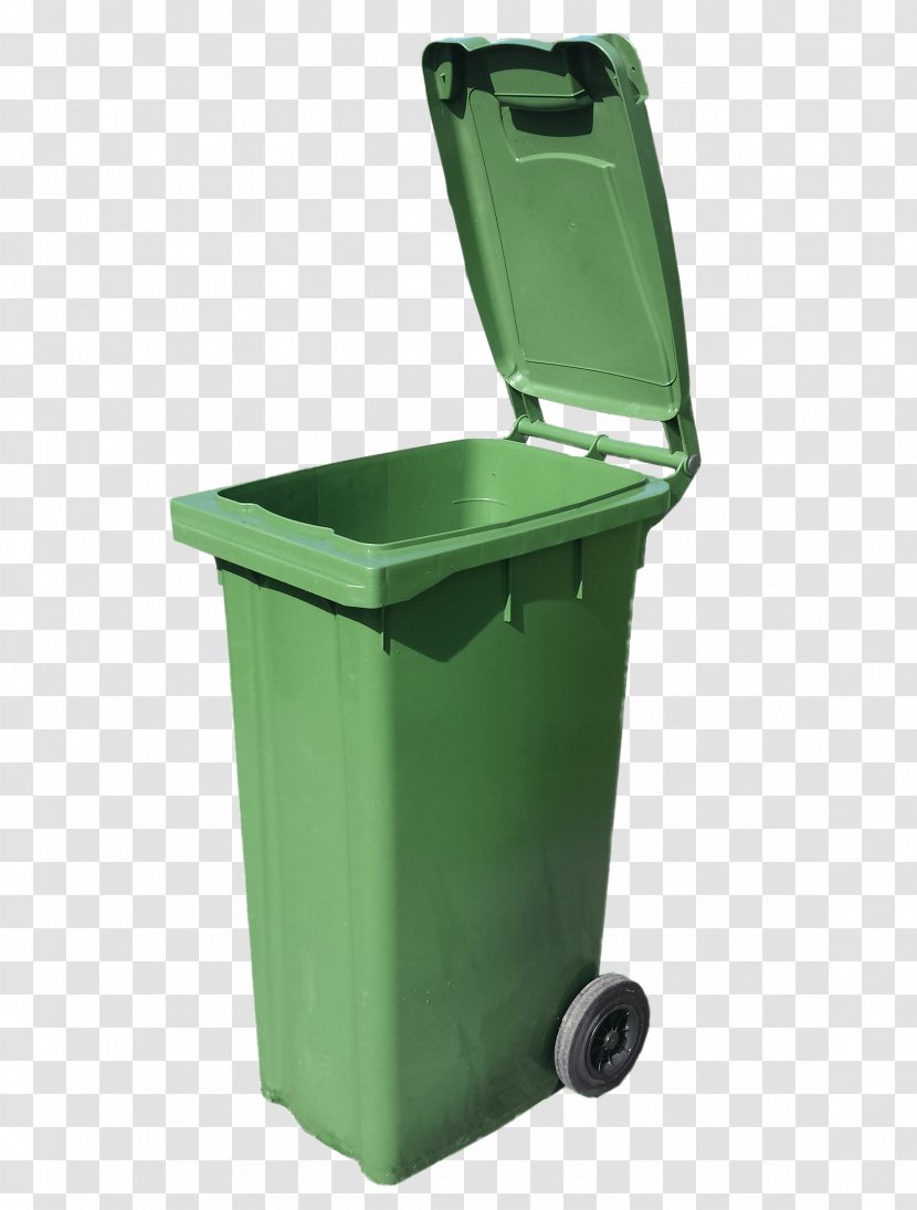 Waste Container Recycling Bin - Rubbish Bins Paper Baskets - Green Trash Can Transparent PNG
