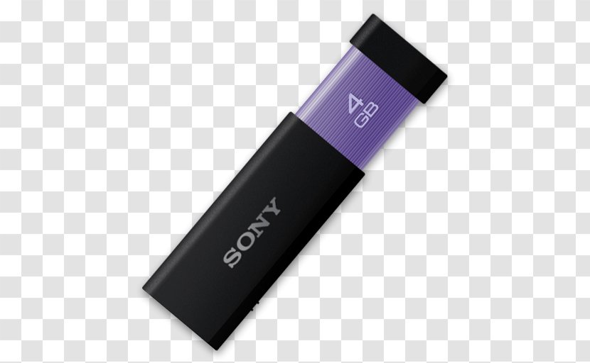 USB Flash Drive Sony Computer Mouse - Usb - Purple Sony's Transparent PNG