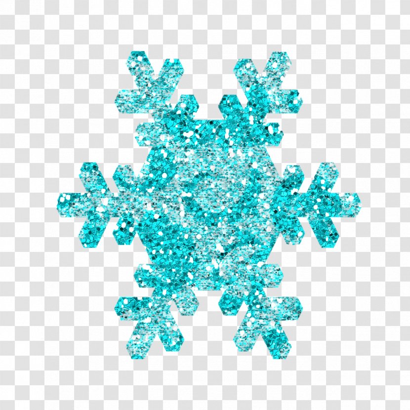 Snowflake Blue - Aqua Transparent PNG
