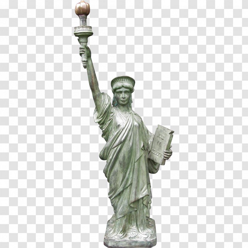 Statue Bronze Sculpture Figurine Monument - Classical - Of Liberty Transparent PNG